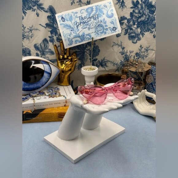 🆕 CAMILLA 🧿 NWOT Flutterby Sunglasses, Pink Transparent Acetate & Pink Lens - Picture 3 of 16